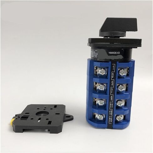 LW26-63 Rail Mounted Multi Position Rotary Cam Switch 690V 63A 4 Pole Universal Changeover YMW26 LW28(Off-ON) in Kuwait