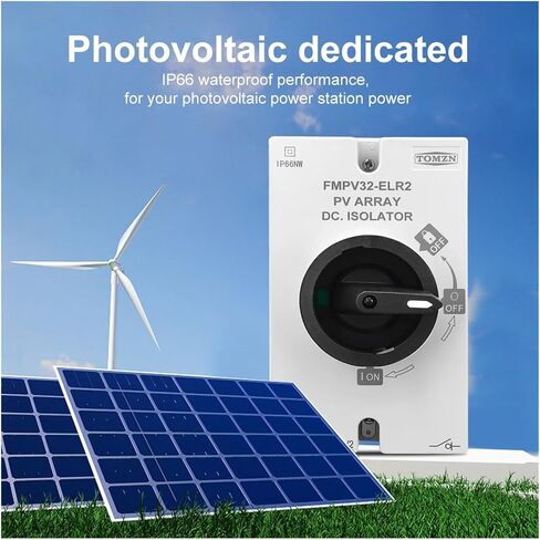 4P PV DC 1200V 32A IP66 Waterproof Rotating Handle Isolator Rotary Switch Disconnector for Distribution Box in Kuwait