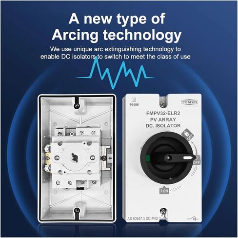 4P PV DC 1200V 32A IP66 Waterproof Rotating Handle Isolator Rotary Switch Disconnector for Distribution Box in Kuwait