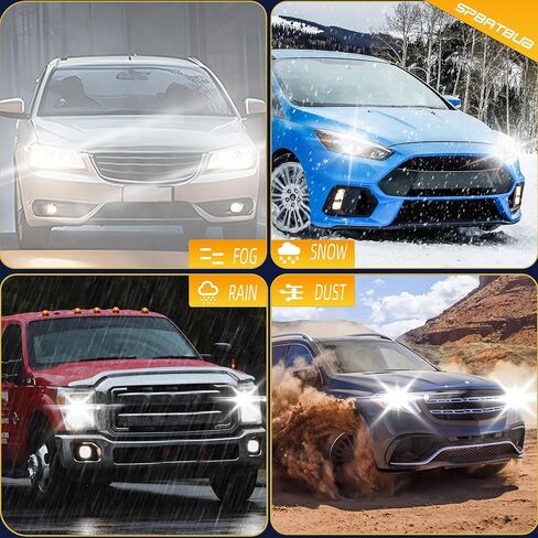 لمبات الإضاءة Ford F250 F-350 F-450 F-550 Super Duty 2005-2022، H13/9008 شعاع عالٍ منخفض + 9145 مصابيح ضباب مجموعة مصابيح إشارة الانعطاف، 6 عبوات in Saudi Arabia