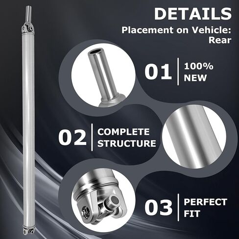 PartsFlow Drive shaft Rear Driveshaft Assembly For 1999 2000 2001 2002 2003 2004 Chevrolet Silverado 2500 For GMC Sierra 2500 946-011 946011 in Saudi Arabia