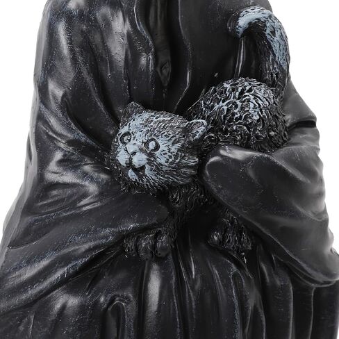 2 قطعة تمثال ريبر القوطية مجهول الهوية ديكور الجلوس تمثال مع الورد والقط للهالوين المنزل منضدية رف الكتب ديكور الشكل in Kuwait