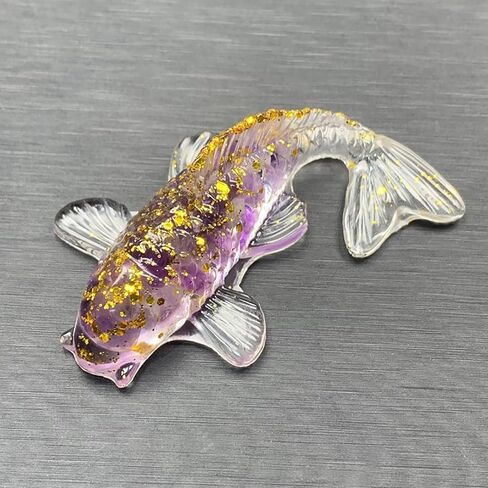 Crystal Stone Gravel Lucky Koi Fish Figurine Resin Mini Quartz Fancy Carp Statue Home Decor Desk Ornament Gift in Saudi Arabia