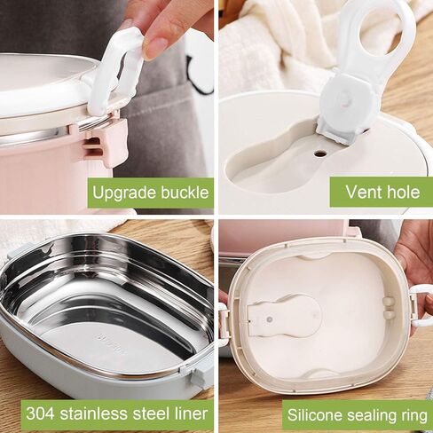Lunch Box Portable Stainless Steel Food Container for Student Children Work in Saudi Arabia