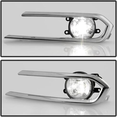 ACANII - For 2021 2022 2023 Toyota Sienna LED Bumper Fog Lights Driving Lamps w/Switch & Bezel Pair Set Left+Right in Saudi Arabia