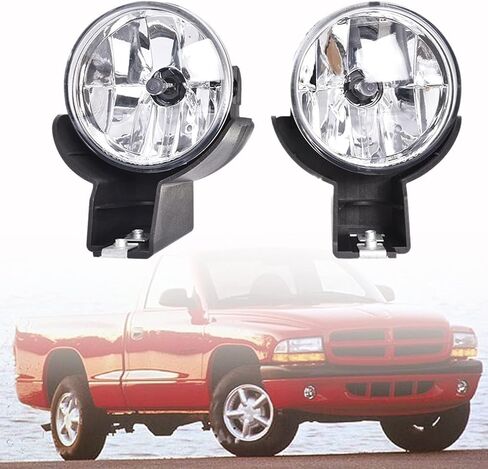 2-Pack Fog Lights with Bulbs Replacement for Dakota 1997-2000 Replacement for Durango 1998-2000 CH2592104 CH2593104 in Saudi Arabia