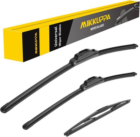 MIKKUPPA 26"+20"+14" استبدال شفرات مساحات الزجاج الأمامي لـ 2014-2020 Acura MDX، U/J HOOK مجموعة شفرات ممسحة أمامية وخلفية لجميع المواسم (عبوة من 3) in Saudi Arabia