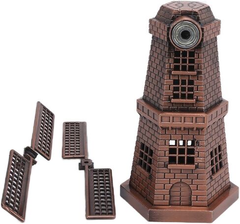 WQAPVHBG Metal Windmill Decoration, Retro Dutch Windmill Statue, 5.1 x 3in Courtyard Decoration Windmill for Office Desktop Decoration, Red Bronze Color in Kuwait