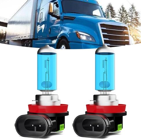 المصابيح الأمامية الهالوجين مناسبة لشاحنة Freightliner Cascadia التجارية 2008-2016 المصابيح الأمامية، H11/H8/H9 الحزم العالية + H11/H8/H9 الحزم المنخفضة + مصابيح الضباب h11 الأضواء الأمامية الساطعة، حزمة من 6 in Saudi Arabia