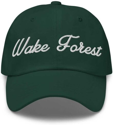 Wake Forest Baseball Cap Wake Forest Dad Hat Bold Baseball Script Wisconsin WI Hat Embroidered Souvenir Gift in Saudi Arabia