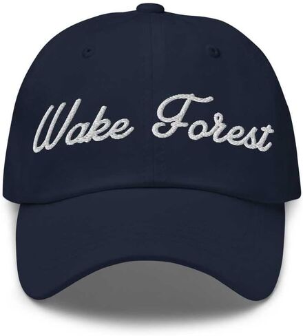 Wake Forest Baseball Cap Wake Forest Dad Hat Bold Baseball Script Wisconsin WI Hat Embroidered Souvenir Gift in Saudi Arabia