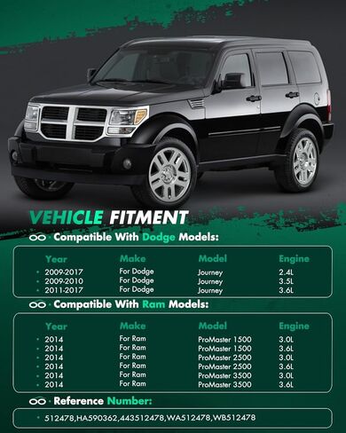 SCITOO 1 × محمل العجلة الجانبية للسائق الخلفي الأيسر ومجموعة المحور 2009-2018 لـ Dodge Journey,5-Lug 2.4L 3.5L 3.6L 512478 in Saudi Arabia