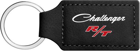 iPick Image Compatible with Dodge Challenger R/T Classic Rectangular Black Leatherette Key Chain in Saudi Arabia