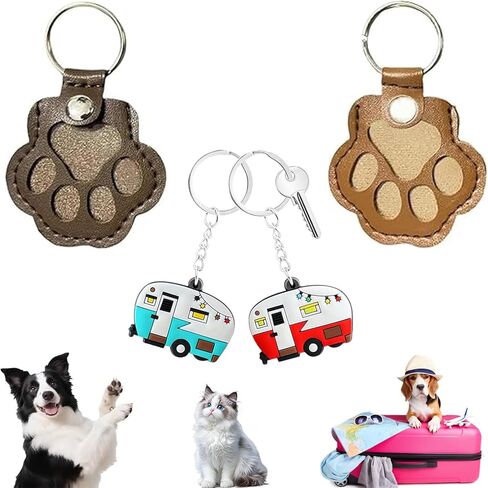 RV Camper & Pet Fur Keepsake Keychain Set - Memory Set for Travel with Dog Cat, Camping Gift for Pet Lovers in Kuwait
