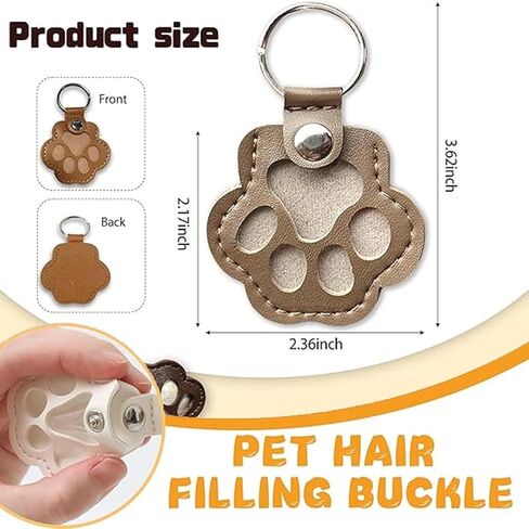 RV Camper & Pet Fur Keepsake Keychain Set - Memory Set for Travel with Dog Cat, Camping Gift for Pet Lovers in Kuwait