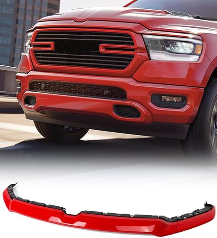 Gloss Black Front Upper Grill Trim Compatible with 2019-2024 Dodge Ram 1500 Truck Replace For 6BT13SZ0AJ,6BT13SZ0AI,6BT13SZ0AH in Saudi Arabia