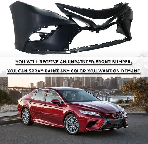 Complete Front Bumper Cover Kit Compatible with 2018 2019 2020 Toyota Camry SE/XSE Sedan Bumper Cover With Upper&Lower Grille Assembly 12pcs Body Kit Replacement in Kuwait