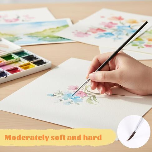 60 Pcs Tiny Detail Paint Brushes #0#00#000 Fine Tip Paints Brush Fine Paint Brushes Set with 3 Sizes Liner Brush for Crafts Watercolor Acrylics Oil Tempera Face Painting in Saudi Arabia