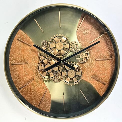 ساعة الحائط ذات التروس المتحركة الحقيقية مقاس 22 بوصة من THE GEARS CLOCK خط السويد ستوكهولم (22 بوصة (55 سم)) in Kuwait