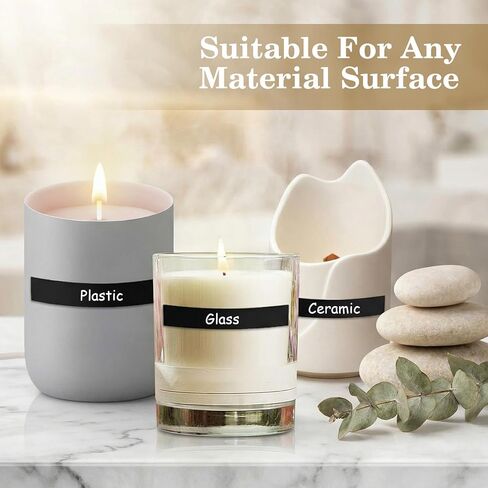 42 قطعة من ملصقات مهاجم المباراة السوداء، ملصقات أوراق مهاجم لاصقة مستطيلة مقاس 2.36 سم، لوازم أوراق ورقية للشموع، مدفأة، حامل مطابقة، زجاجات، حاويات، برطمانات in Kuwait