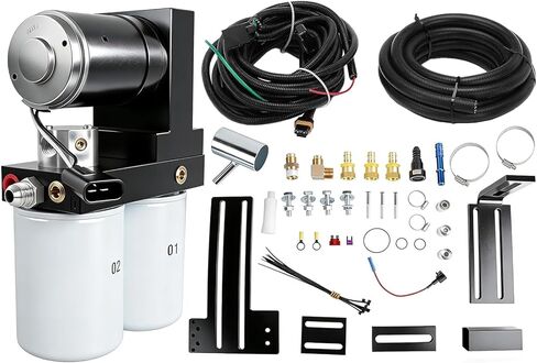165GPH Diesel Fuel Lift Pump System Compatible with 2001-2010 Chevy Silverado GMC Sierra 6.6L V8 Duramax, Replacement for TC10150G TC10165G FASTC10150G TSC10165G in Kuwait
