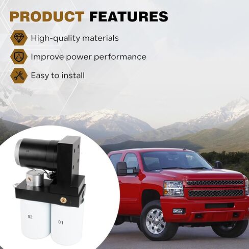 165GPH Diesel Fuel Lift Pump System Compatible with 2001-2010 Chevy Silverado GMC Sierra 6.6L V8 Duramax, Replacement for TC10150G TC10165G FASTC10150G TSC10165G in Kuwait