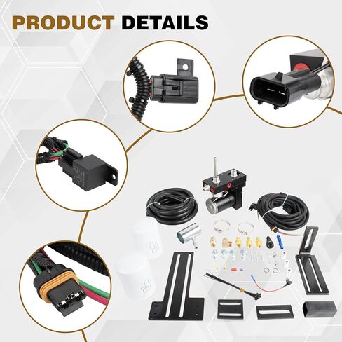 165GPH Diesel Fuel Lift Pump System Compatible with 2001-2010 Chevy Silverado GMC Sierra 6.6L V8 Duramax, Replacement for TC10150G TC10165G FASTC10150G TSC10165G in Kuwait