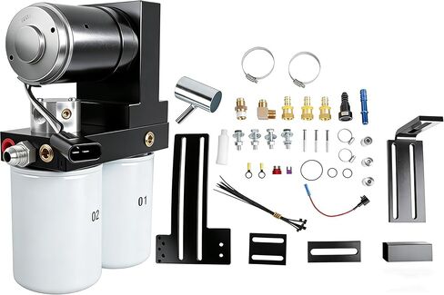 165GPH Diesel Fuel Lift Pump System Compatible with 2001-2010 Chevy Silverado GMC Sierra 6.6L V8 Duramax, Replacement for TC10150G TC10165G FASTC10150G TSC10165G in Kuwait