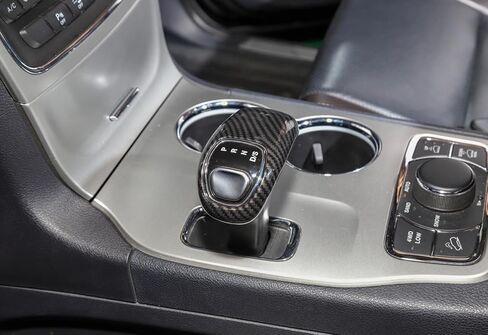 Gear Shift Knob Cover Shifter Head Cap Trim Protector for Jeep Grand Cherokee 2014 2015 Dodge Charger Chrysler 300C 2012 2013 2014 Interior Accessories (Carbon Fiber Look) in Kuwait