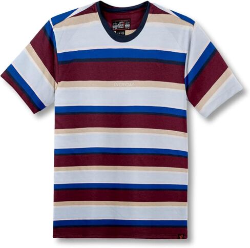 Men's Striped T-Shirt Collection - Casual & Comfortable Cotton Tees, Variety of Colors in Saudi Arabia