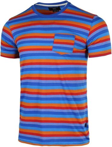 Men's Striped T-Shirt Collection - Casual & Comfortable Cotton Tees, Variety of Colors in Saudi Arabia