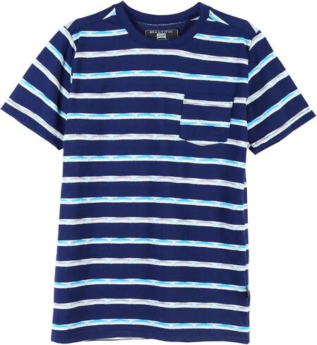 Men's Striped T-Shirt Collection - Casual & Comfortable Cotton Tees, Variety of Colors in Saudi Arabia