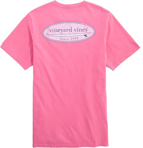 تي شيرت رجالي من Vineyard Vines بشعار Drift Dye الكلاسيكي المتعثر لركوب الأمواج بأكمام قصيرة وجيب in Saudi Arabia