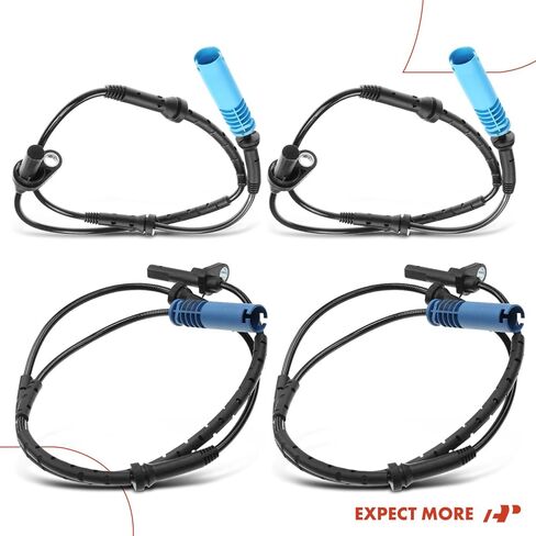 A-Premium Front and Rear ABS Wheel Speed Sensor Compatible with BMW Models - 745i/745Li 2003-2005, 750i/750Li 2006-2008, 760i 2004-2006, 760Li 2003-2008, Alpina B7 2007-2008, 4-PC Set in Saudi Arabia