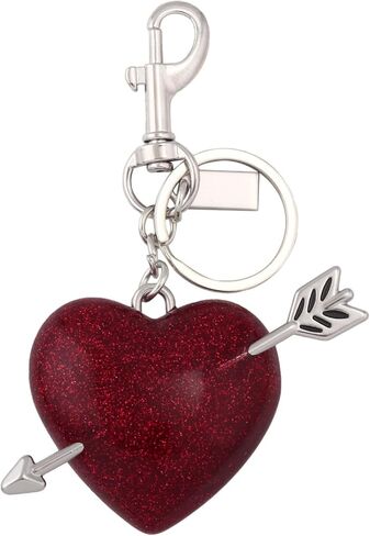 Heart Bag Charms Keyring - Cute Elegant Purse Charm for Handbags - Bag Car Keychain Accessories for Women Gifts in Saudi Arabia