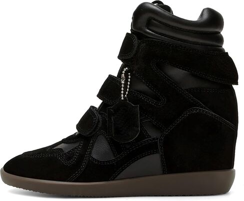 Dsevht Hidden Wedge Sneakers for Women High Top Fashion Sneaker Suede High Heel Platform Tennis Triple Strappy Band Casual Vintage Dressy Comfy Campus Trendy Retro Sneaker in Kuwait