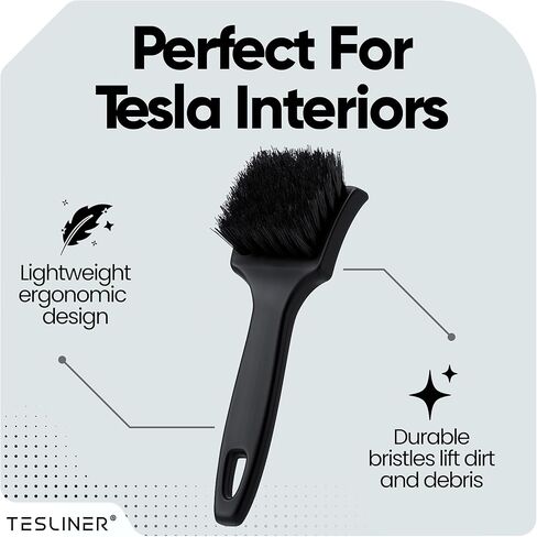 فرشاة تفصيلية ممتازة لمقاعد تيسلا والجزء الداخلي - منتجات تنظيف تيسلا للمقاعد والعدادات ووحدة التحكم | ملحقات سيارة Tesla Model 3 Y S X لموديلات 2025 و2026 موديل Y Juniper in Kuwait