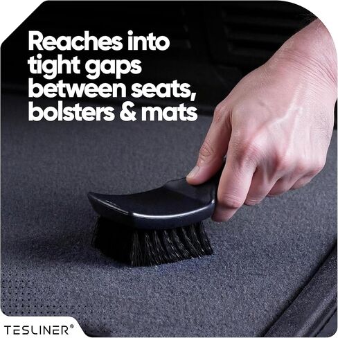 فرشاة تفصيلية ممتازة لمقاعد تيسلا والجزء الداخلي - منتجات تنظيف تيسلا للمقاعد والعدادات ووحدة التحكم | ملحقات سيارة Tesla Model 3 Y S X لموديلات 2025 و2026 موديل Y Juniper in Kuwait