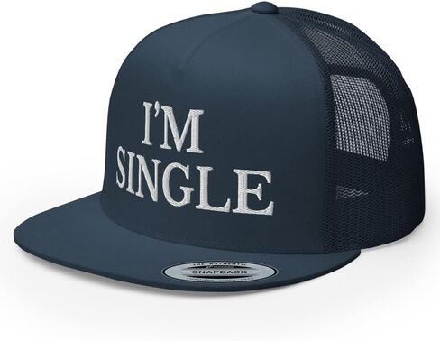 NX Im Single Embroidered Flat Bill Trucker Hat High Crown Adjustable Cap Men and Women in Saudi Arabia