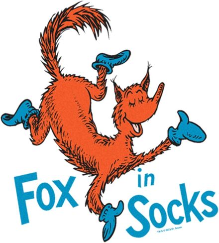 Women's Dr. Seuss Fox in Socks Portrait T-Shirt in Saudi Arabia