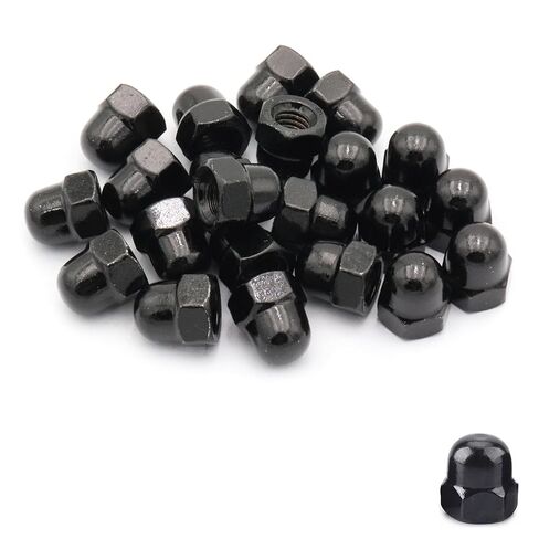 50pcs Acorn Cap Nuts, M5 Thread Dia Acorn Cap Nut, 304 Stainless Steel (Black) in Saudi Arabia