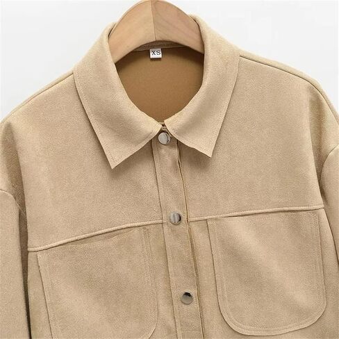 Women's Casual Vintage Style Hollow Top Turn-Down Collar Single Breasted Coats in Saudi Arabia