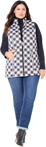 Women's Plus Size Quilted Puffer Vest in Saudi Arabia