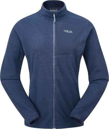 RAB Women’s Tecton Jacket Midweight Full-Zip Fleece for Hiking, Camping, Casual Use in Saudi Arabia