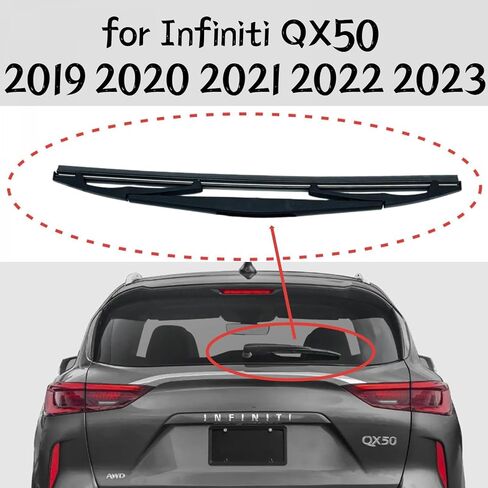 rear wiper blade for Infiniti QX50 2019 2020 2021 2022 2023 Luxe Pure Autograph Sensory Essential Sport rear windshield wiper blade in Kuwait