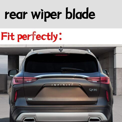 rear wiper blade for Infiniti QX50 2019 2020 2021 2022 2023 Luxe Pure Autograph Sensory Essential Sport rear windshield wiper blade in Kuwait