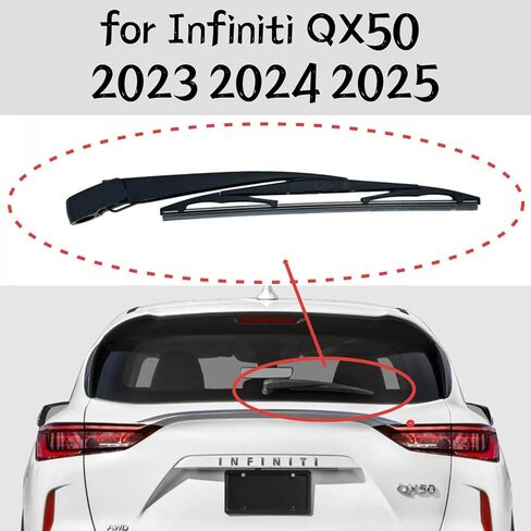 ذراع شفرة الممسحة الخلفية لإنفينيتي QX50 2023 2024 2025 أوتوغراف لوكس بيور حساس سبورت الخلفية ممسحة زجاج أمامي شفرة الذراع in Kuwait