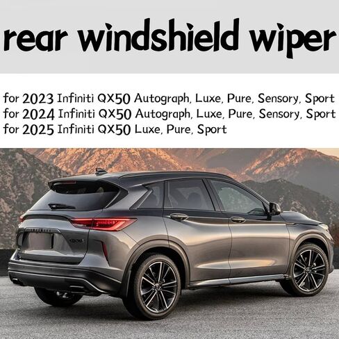 ذراع شفرة الممسحة الخلفية لإنفينيتي QX50 2023 2024 2025 أوتوغراف لوكس بيور حساس سبورت الخلفية ممسحة زجاج أمامي شفرة الذراع in Kuwait