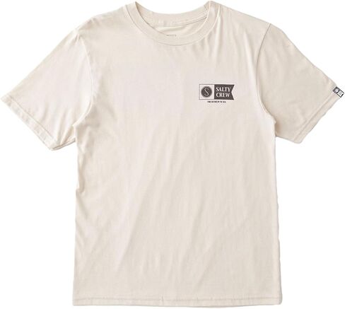 Salty Crew Big Boys' Alpha Flag T-Shirt - Bone in Saudi Arabia