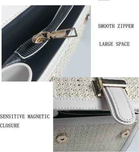 محفظة الشاطئ المرأة لطيف الصيف القش محفظة صغيرة مخلب المنسوجة حمل عطلة حقائب الشاطئ حقيبة كتف القش in Kuwait